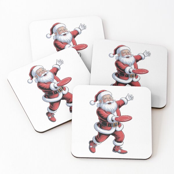 Item preview, Christmas Santa claus playing disc golf  designed and sold by SOUFIANE1991.