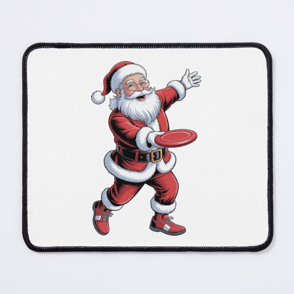 Item preview, Christmas Santa claus playing disc golf designed and sold by SOUFIANE1991.
