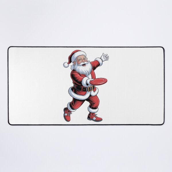 Item preview, Christmas Santa claus playing disc golf designed and sold by SOUFIANE1991.