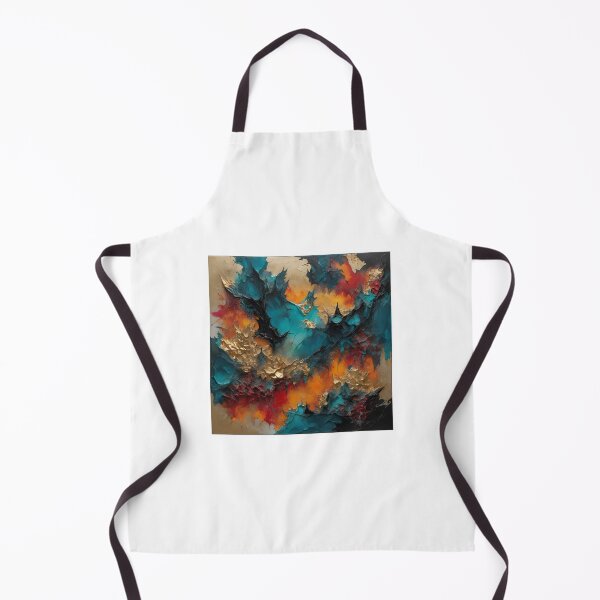 Item preview, Volcanic Burst dramatic abstract luxurious depth artistic 3d oil painting designed and sold by denakh.