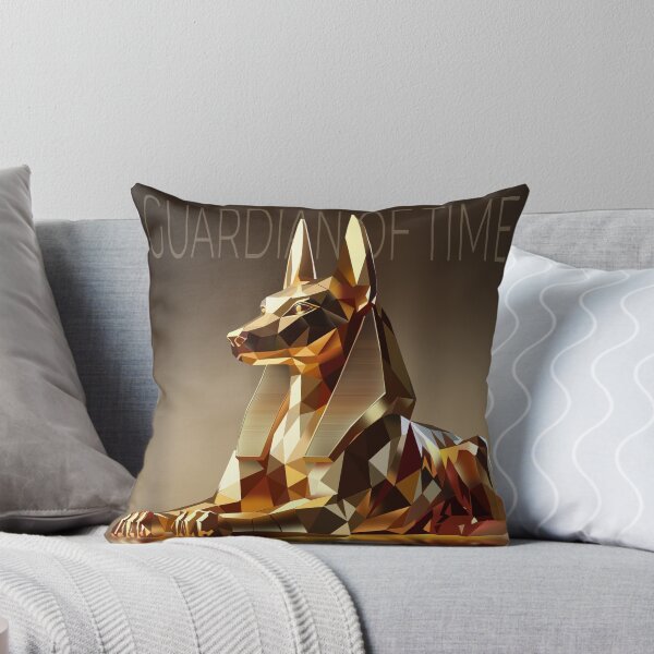 Artikelvorschau, Goldener ägyptischer Hund – Wächter der Zeit entworfen und verkauft von InFrameVision.
