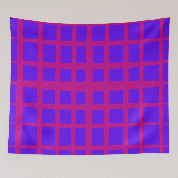 Item preview, Electric Grid – Neon Magenta and Blue Abstract Pattern designed and sold by BulletKitty82.