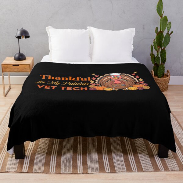 Item preview, Thankful for My Patients Funny Vet Tech Thanksgiving Turkey Design designed and sold by fabricutie.