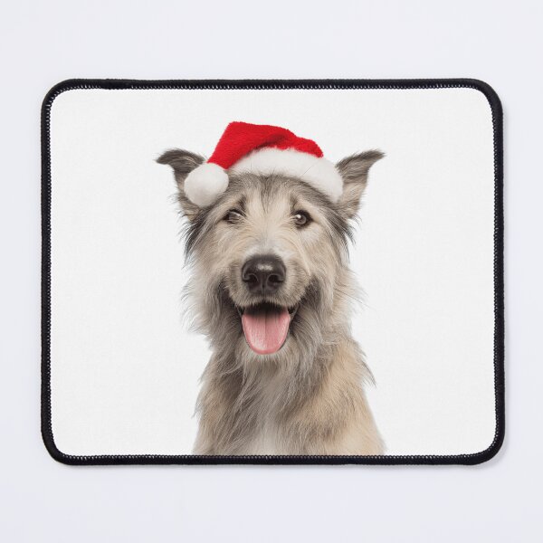 Item preview, Cute Berger Picard Christmas Art — Berger Picard Wearing Santa Hat designed and sold by LazyOwlStore.