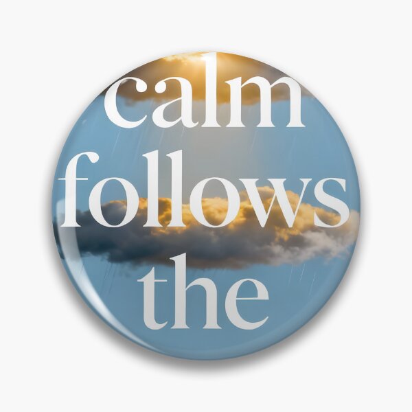 Item preview, Resilience Quote Poster - The Calm Follows the Storm Wall Art designed and sold by Cosmopolis.