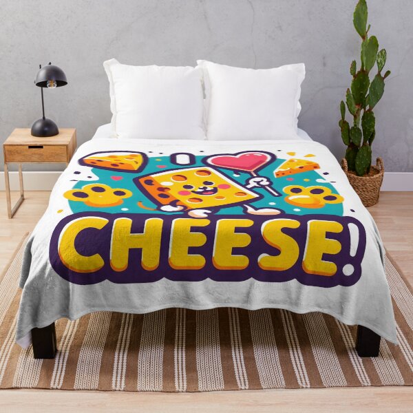 Item preview, Fun Kawaii Cheese Cartoon - I Love Cheese Design. designed and sold by The-T-In-Retro.