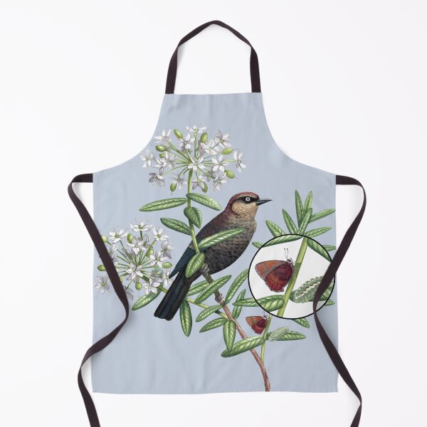 Item preview, Rusty Blackbird in Bog Labrador Tea with a Brown Elfin designed and sold by JadaFitch.