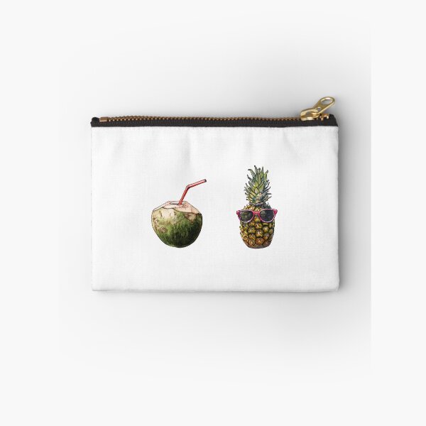 Item preview, Young Coconut Drink and Pineapple Sunglasses Set - Watercolor art designed and sold by AquarellChill.