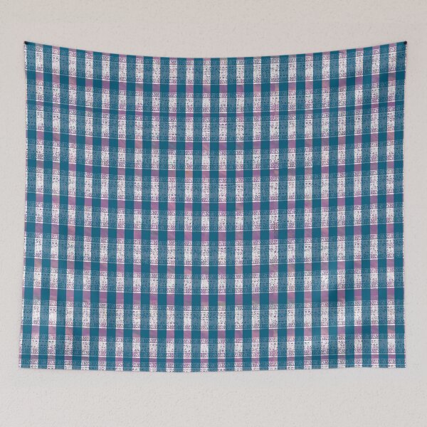 Item preview, Woven Stripes Plaid Embroidery Geometric Pattern designed and sold by PVTCreations.