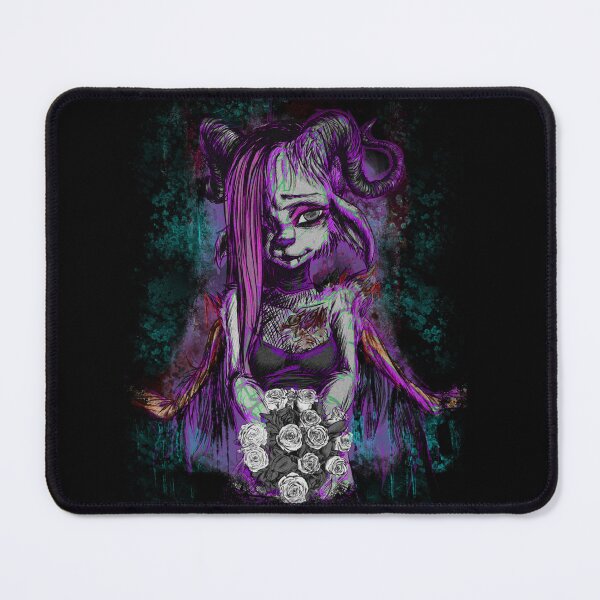 Item preview, Reconciliation Goth Furry Demon Monster Girl With Flowers designed and sold by GrotsqMachine.