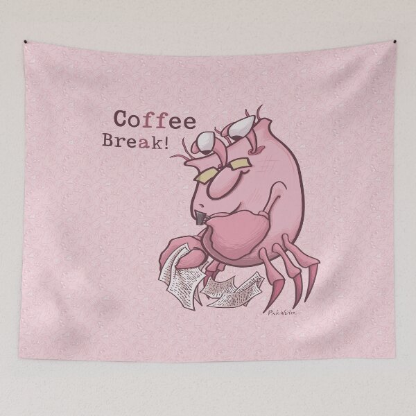 Item preview, Pink Writer Crab’s Coffee Break Puzzle designed and sold by Pink Writer.