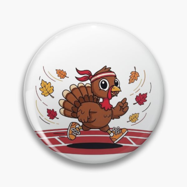 Item preview, Run Now Gobble Later Funny Thanksgiving Running Turkey T-Shirt designed and sold by fetyTHM.