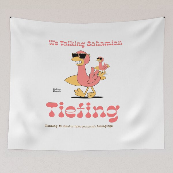 Item preview, Talking Bahamian “Tiefing” Bahamian Slang apparels & more designed and sold by We Talking Bahamian.