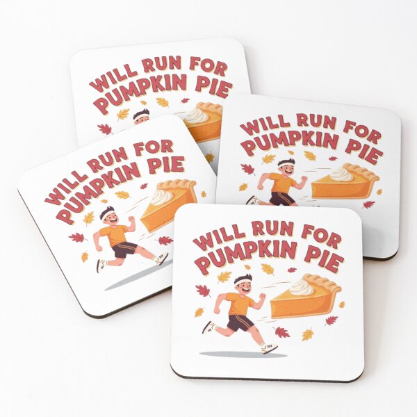 Item preview, Will Run for Pumpkin Pie Funny Thanksgiving Runner Design designed and sold by fetyTHM.