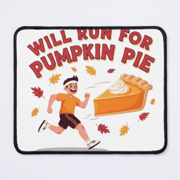 Item preview, Will Run for Pumpkin Pie Funny Thanksgiving Runner Design designed and sold by fetyTHM.