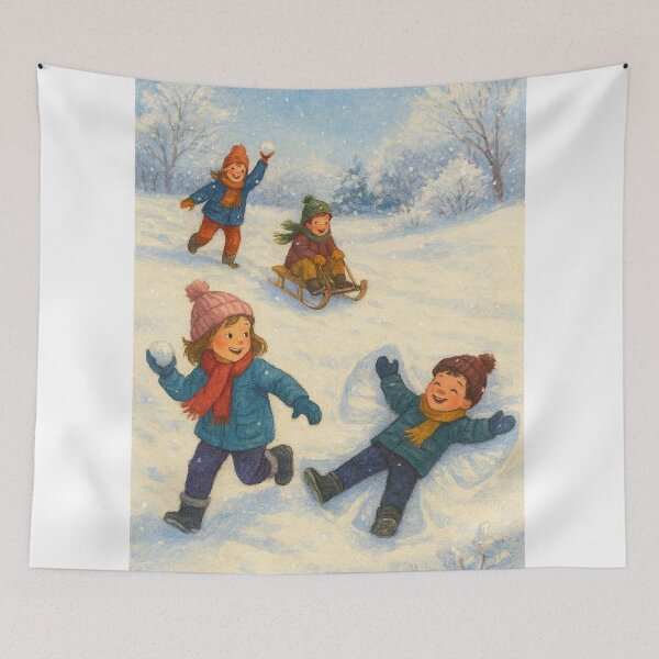 Item preview, Crianças Felizes na Neve designed and sold by Leonornature.