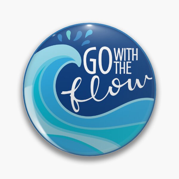 Item preview, Go with the Flow Blue Wave and Splash designed and sold by Mountain Flower.