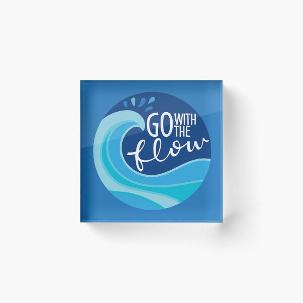 Item preview, Go with the Flow Blue Wave and Splash designed and sold by Mountain Flower.
