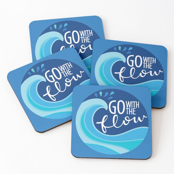 Item preview, Go with the Flow Blue Wave and Splash designed and sold by Mountain Flower.