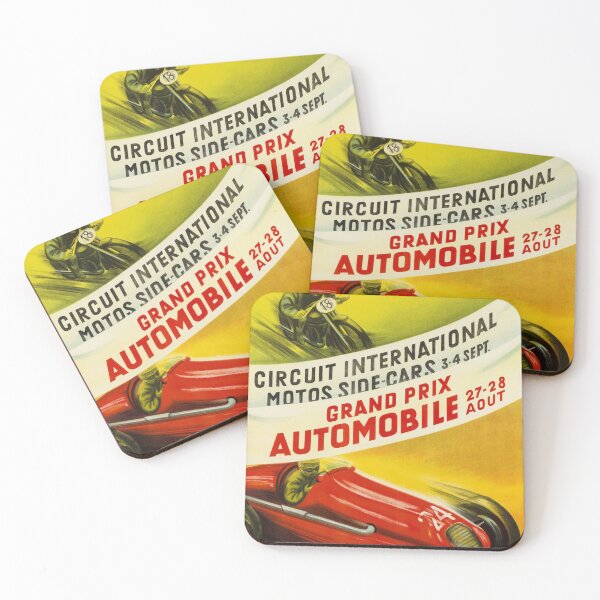 Item preview, Lausanne Grand Prix Automobile Poster – Vintage Swiss Racing Art designed and sold by Road To Track.