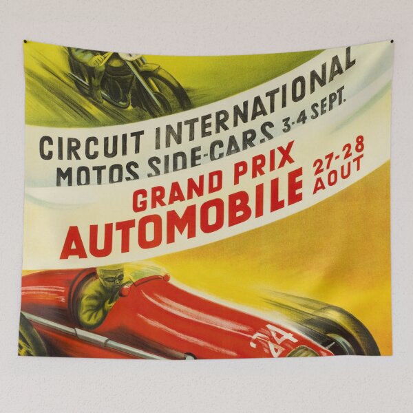 Item preview, Lausanne Grand Prix Automobile Poster – Vintage Swiss Racing Art designed and sold by Road To Track.