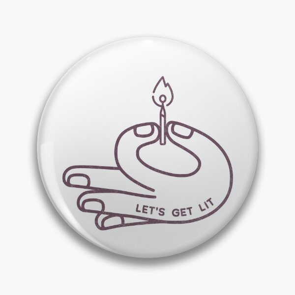 Item preview, Let's Get Lit - Whimsical Line Art for Hanukkah Jewish Holiday designed and sold by Amber Dove Studio.