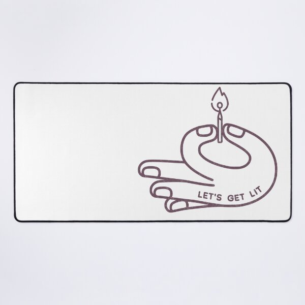Item preview, Let's Get Lit - Whimsical Line Art for Hanukkah Jewish Holiday designed and sold by Amber Dove Studio.