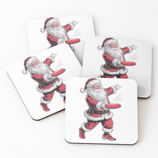 Item preview, Christmas Santa claus playing disc golf  designed and sold by SOUFIANE1991.
