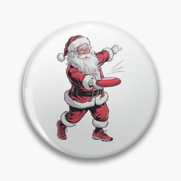 Item preview, Christmas Santa claus playing disc golf  designed and sold by SOUFIANE1991.