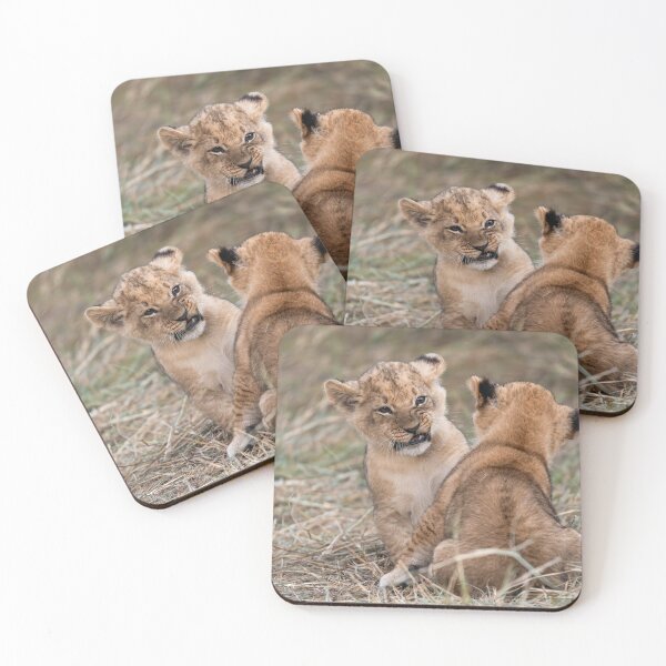 Item preview, Playful Lion Cubs — Etosha’s Little Warriors designed and sold by DavideAntoniani.