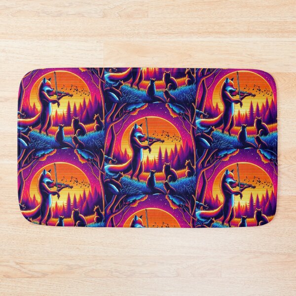 Item preview, "Fox Symphony at Sunset – Whimsical Forest Concert" designed and sold by Dogandesighn.