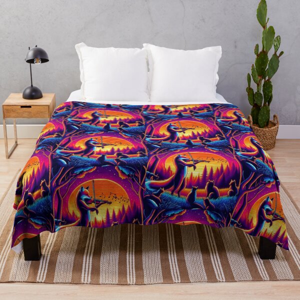 Item preview, "Fox Symphony at Sunset – Whimsical Forest Concert" designed and sold by Dogandesighn.