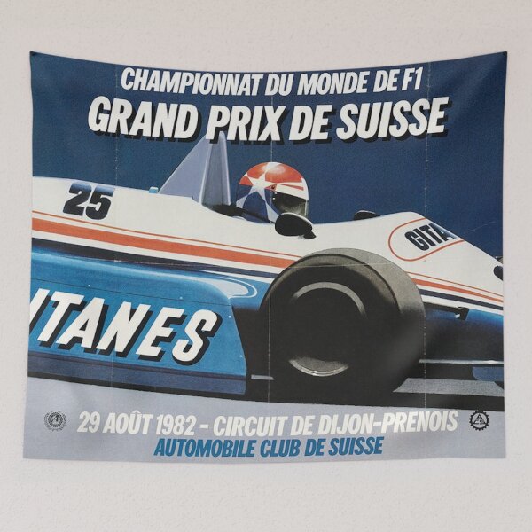Item preview, Swiss Grand Prix 1982 – Formula 1 Historic Racing Poster designed and sold by Road To Track.