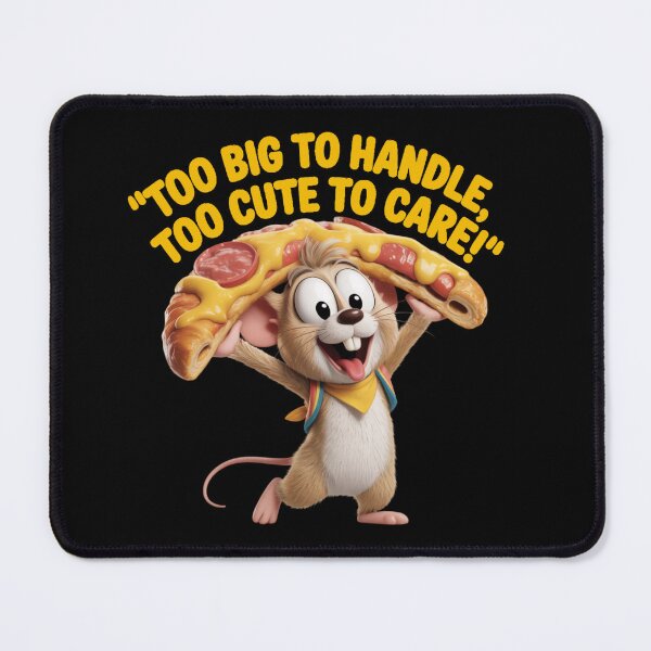 Item preview, Zippy Mouse Graphic Tee Pizza Fun designed and sold by Zippy Creation.