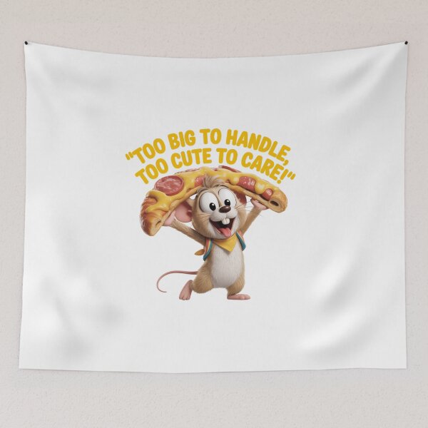 Item preview, Zippy Mouse Graphic Tee Pizza Fun designed and sold by Zippy Creation.