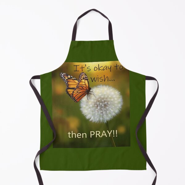 Item preview, Butterfly and Dandelion - Wish and Pray Inspirational Image designed and sold by ABG Inspirational Art.