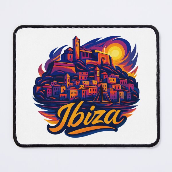 Item preview, Ibiza Island Holiday Silhouette Summer Gift designed and sold by Pineapple-Tree.