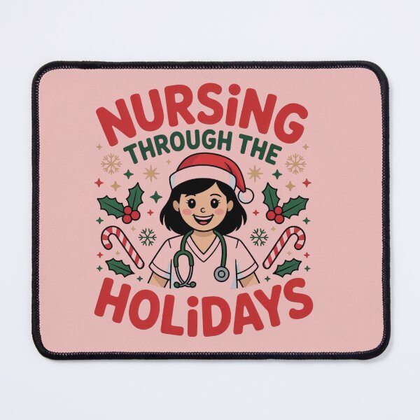 Item preview, Nursing Through The Holidays: Festive Healthcare Hero Design designed and sold by Designorado.