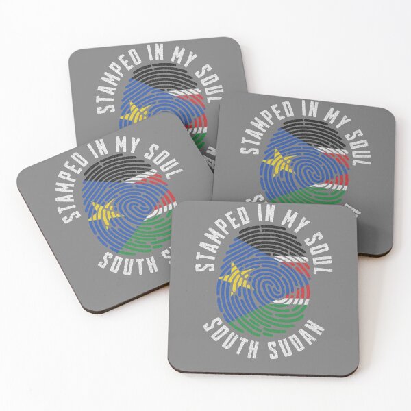 Item preview, Proud South Sudan Heritage Fingerprint Art for Patriotic Hearts designed and sold by chrisrivait.