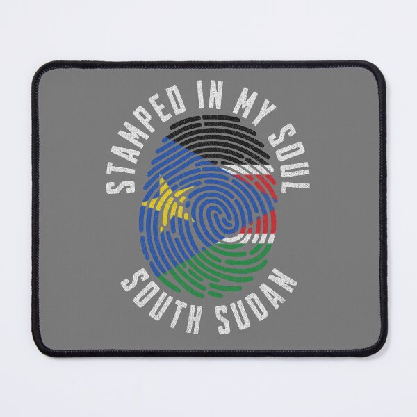 Item preview, Proud South Sudan Heritage Fingerprint Art for Patriotic Hearts designed and sold by chrisrivait.