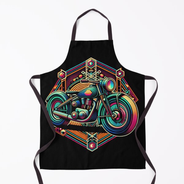 Item preview, "Neon Pulse Motorcycle – Futuristic Geometric Ride" designed and sold by Dogandesighn.