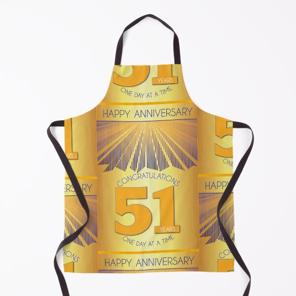 Item preview, 51 Year Golden Ray One Day At A Time Anniversary designed and sold by ApexDesigners.