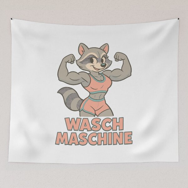 Item preview, Washing machine raccoon woman funny washing machine gym trained gift designed and sold by Pineapple-Tree.