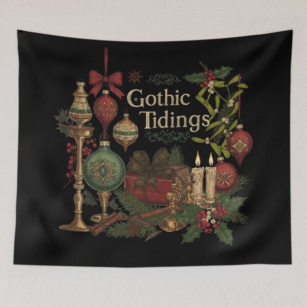 Item preview, Gothic Tidings | Dark Academia Victorian Christmas designed and sold by Design_Your_Day.