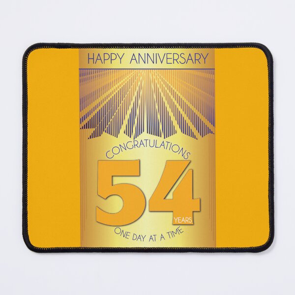 Item preview, 54 Year Golden Ray One Day At A Time Anniversary designed and sold by ApexDesigners.