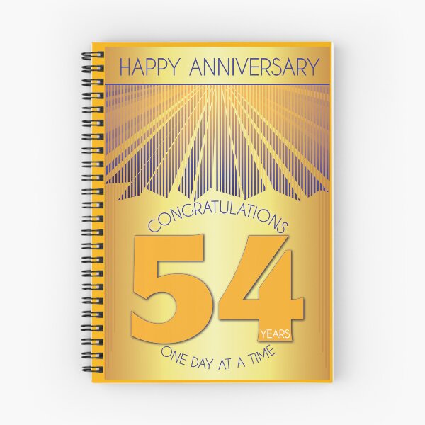 Item preview, 54 Year Golden Ray One Day At A Time Anniversary designed and sold by ApexDesigners.