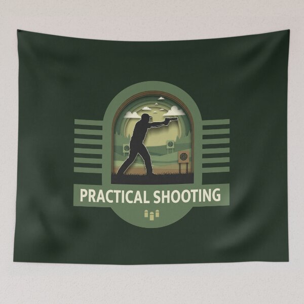 Item preview, Practical Shooting Badge Papercut Art designed and sold by KiwiRider.