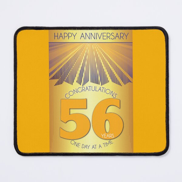 Item preview, 56 Year Golden Ray One Day At A Time Anniversary designed and sold by ApexDesigners.