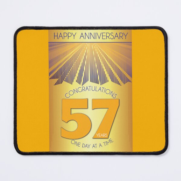 Item preview, 57 Year Golden Ray One Day At A Time Anniversary designed and sold by ApexDesigners.