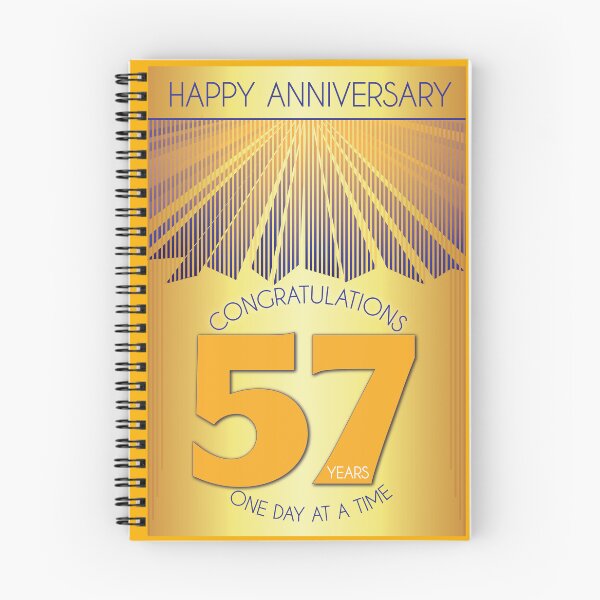 Item preview, 57 Year Golden Ray One Day At A Time Anniversary designed and sold by ApexDesigners.